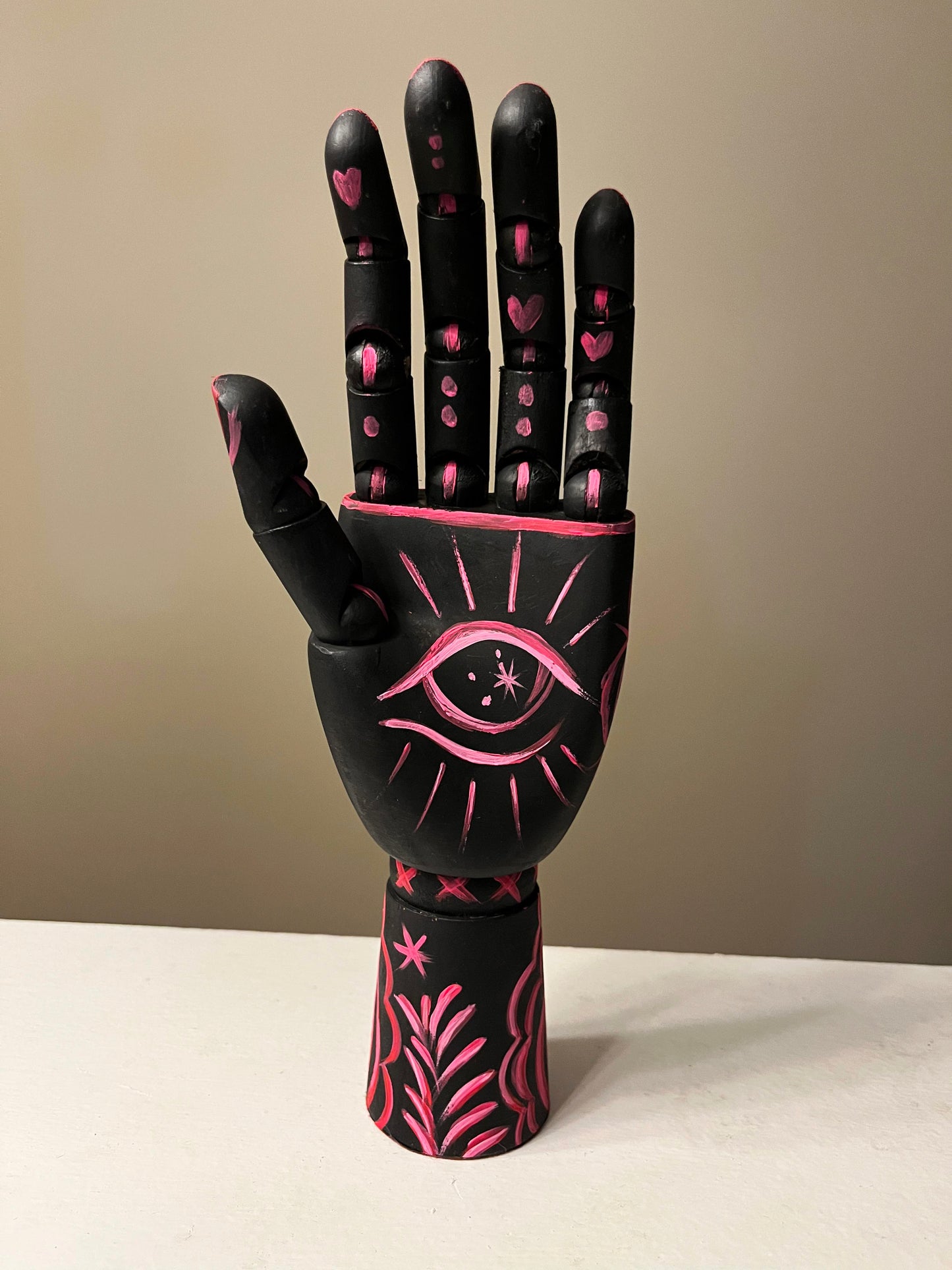 Hand in Pink Painting
