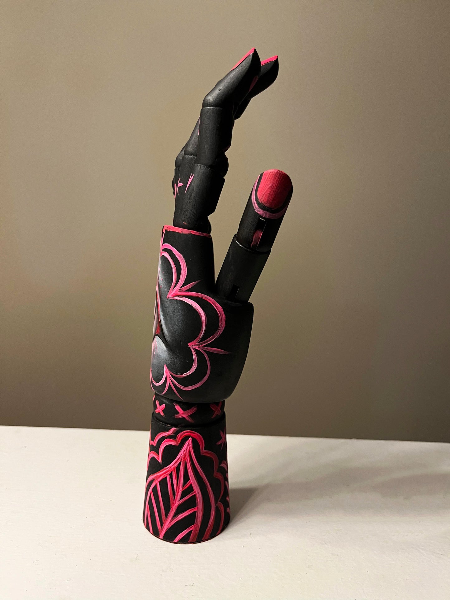 Hand in Pink Painting