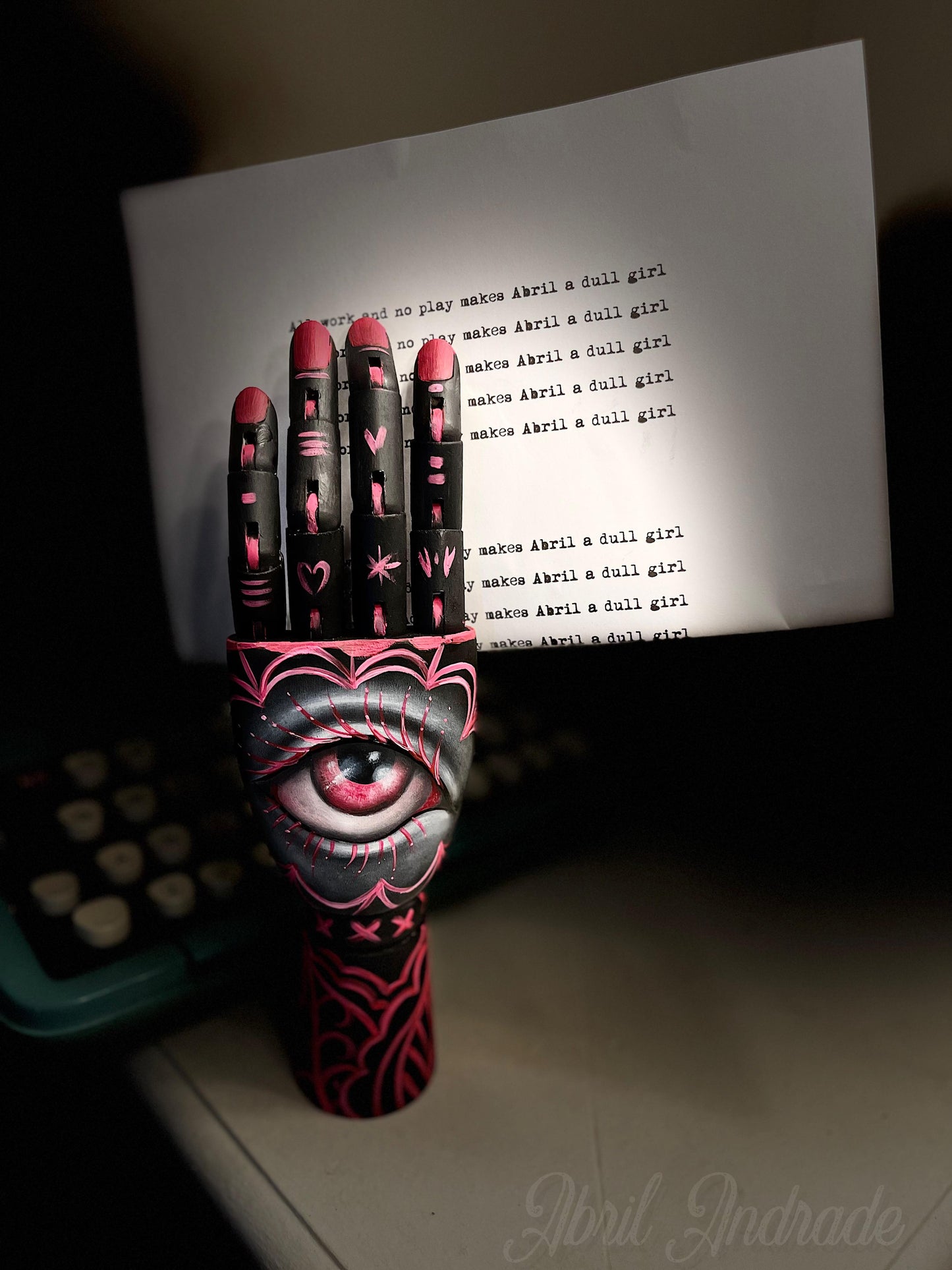 Hand in Pink Painting