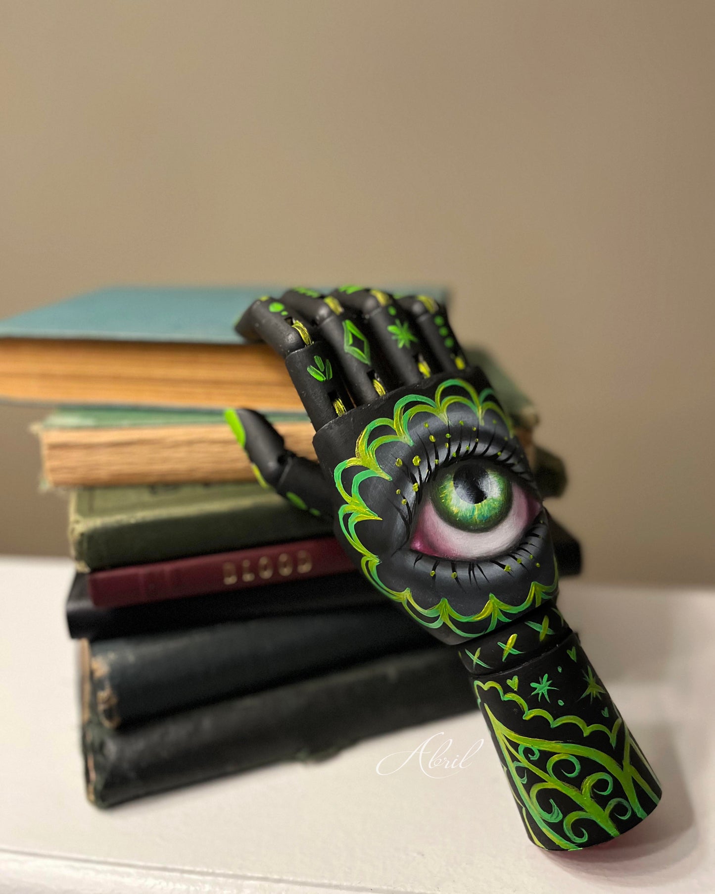 Hand in Green Painting