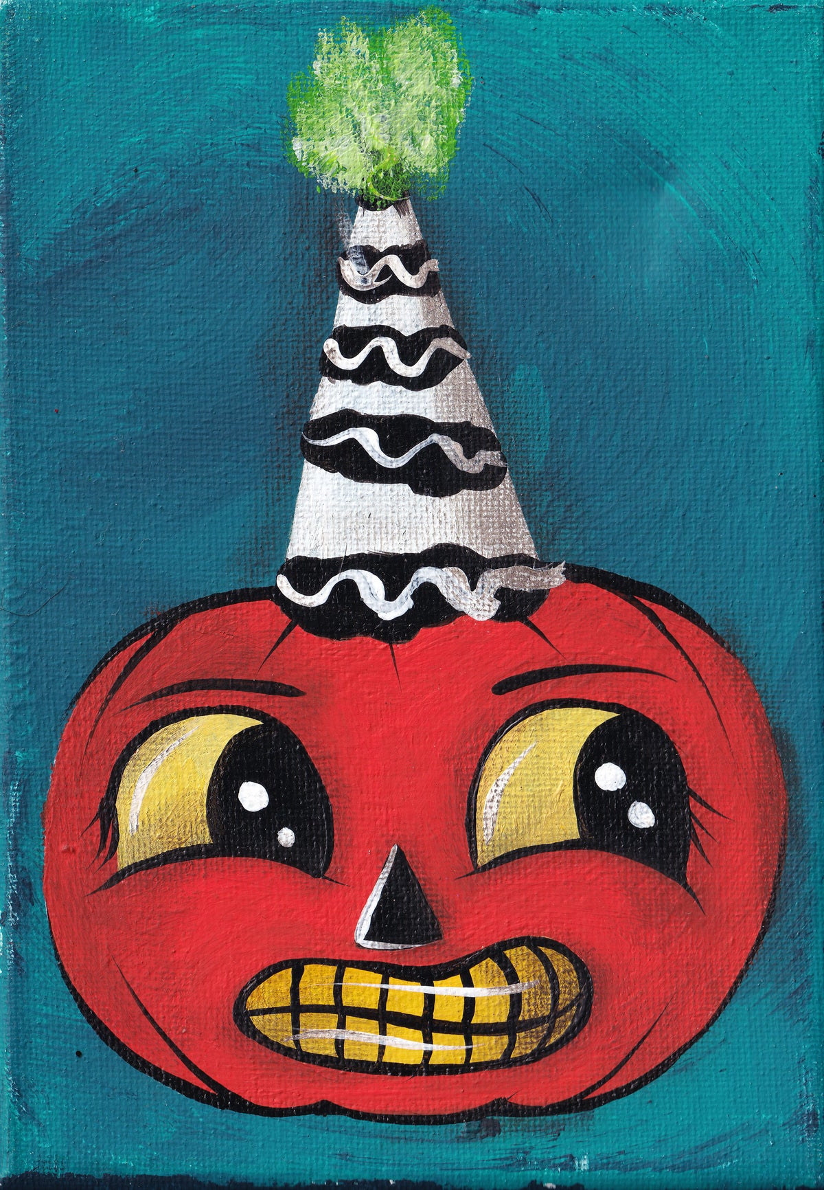 Pumpkin Vintage Inspired - Original Painting 🎃