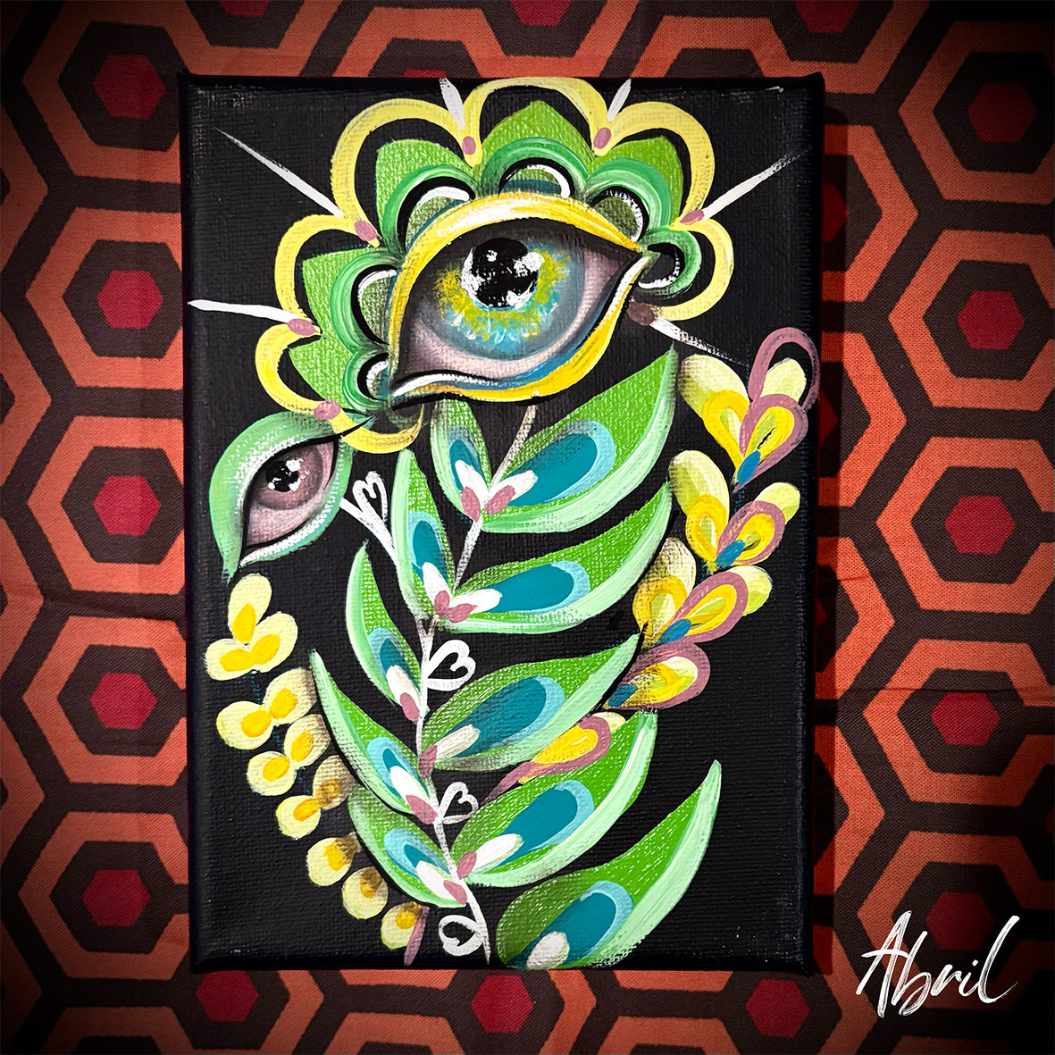 Sacred Watchers Series - Original Painting 👁️ 4