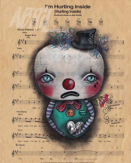 Clown - 8x10" Signed Print