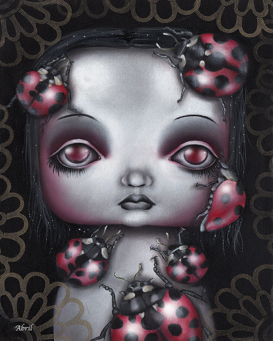 Lady Bug Girl 8x10" Signed Print