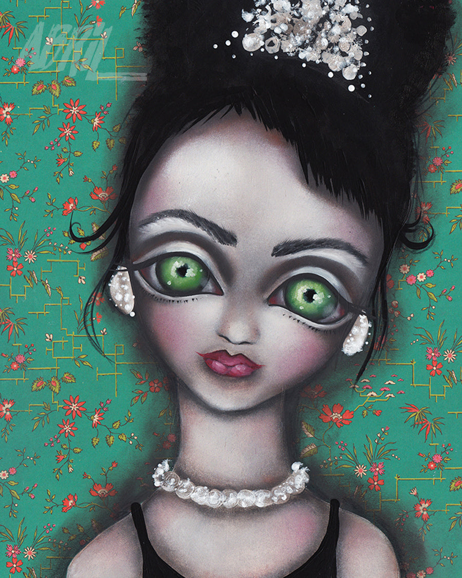 Audrey Hepburn Girl 8x10" Signed Print