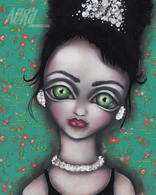 Audrey Hepburn Girl 8x10" Signed Print