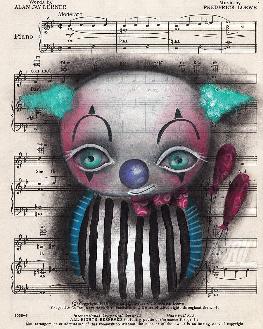Clown #2 - 8x10" Signed Print