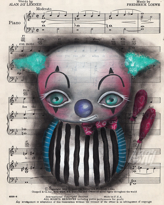 Clown #2 - 8x10" Signed Print