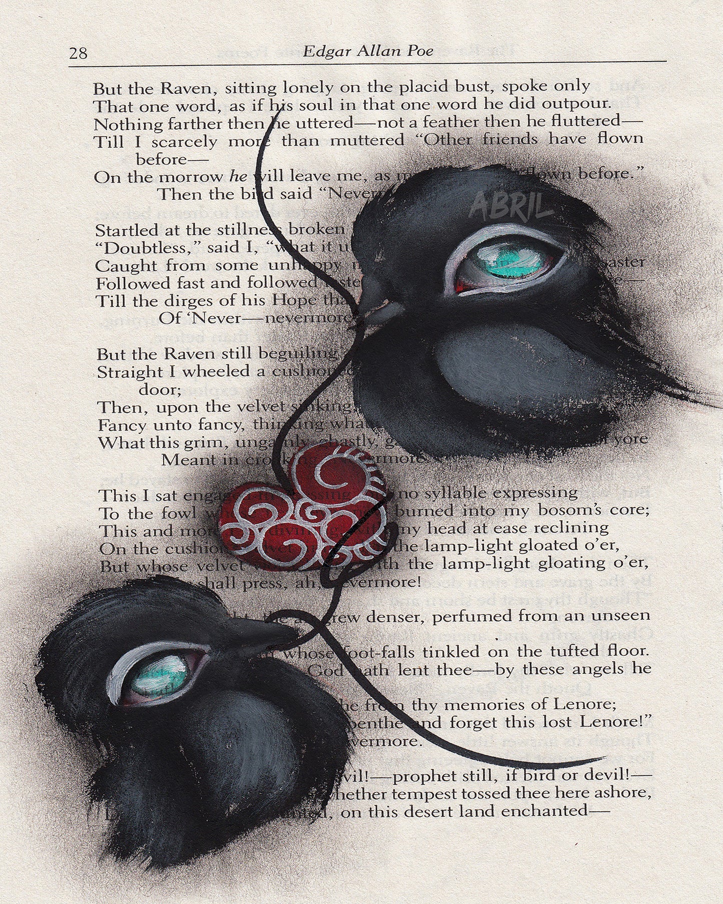 Raven 8x10" Signed Print #8