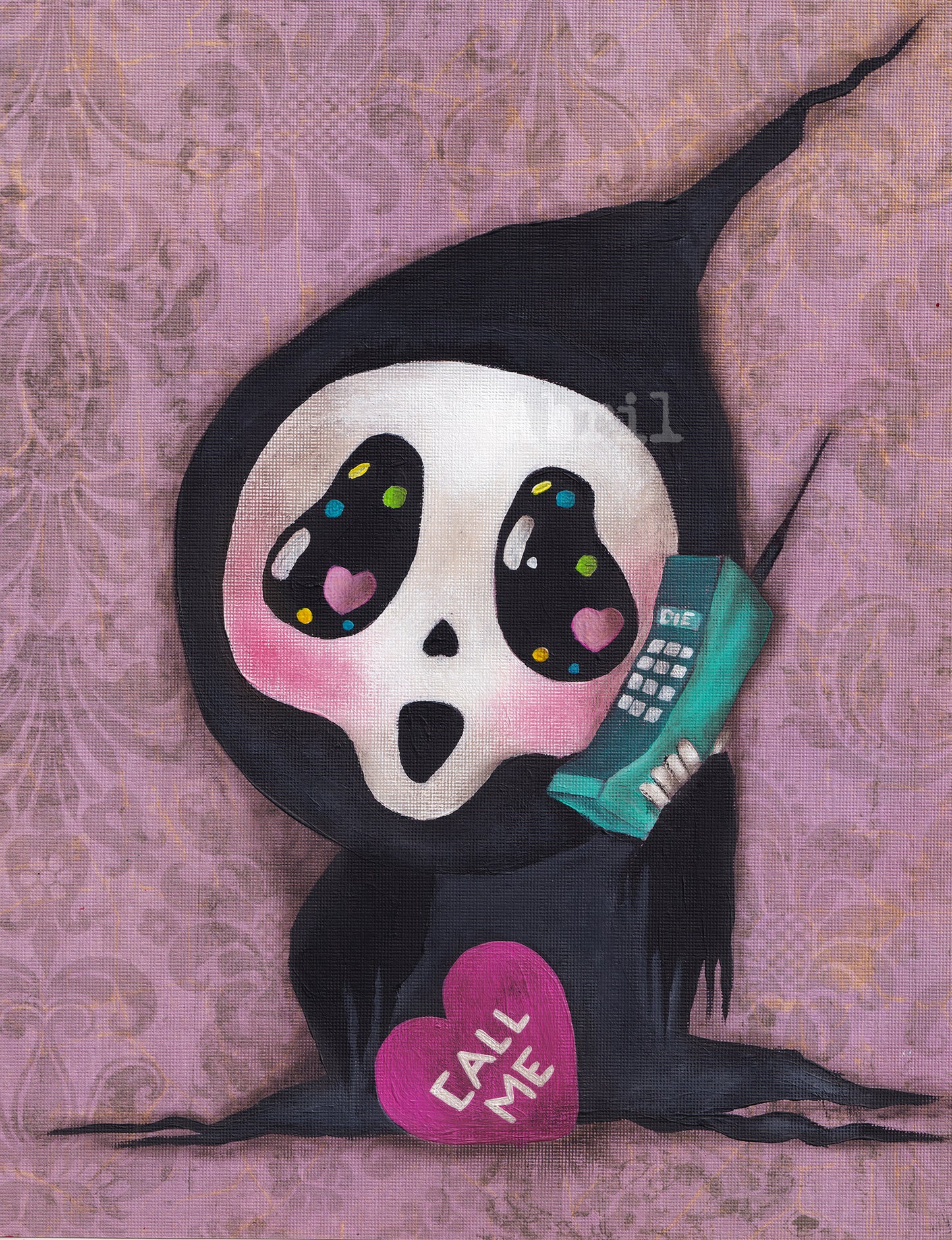 Valentines Ghost Face - 8x10" Signed - Print II