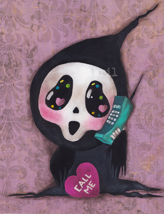 Valentines Ghost Face  - 8x10" Signed - Print II