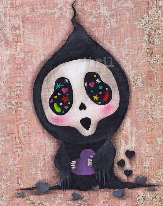 Valentines Ghost Face  - 8x10" Signed - Print I