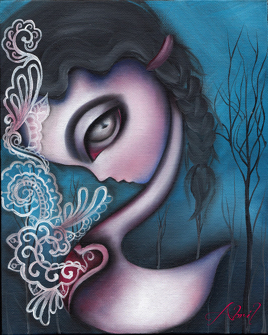 Swan   8x10" Signed Print