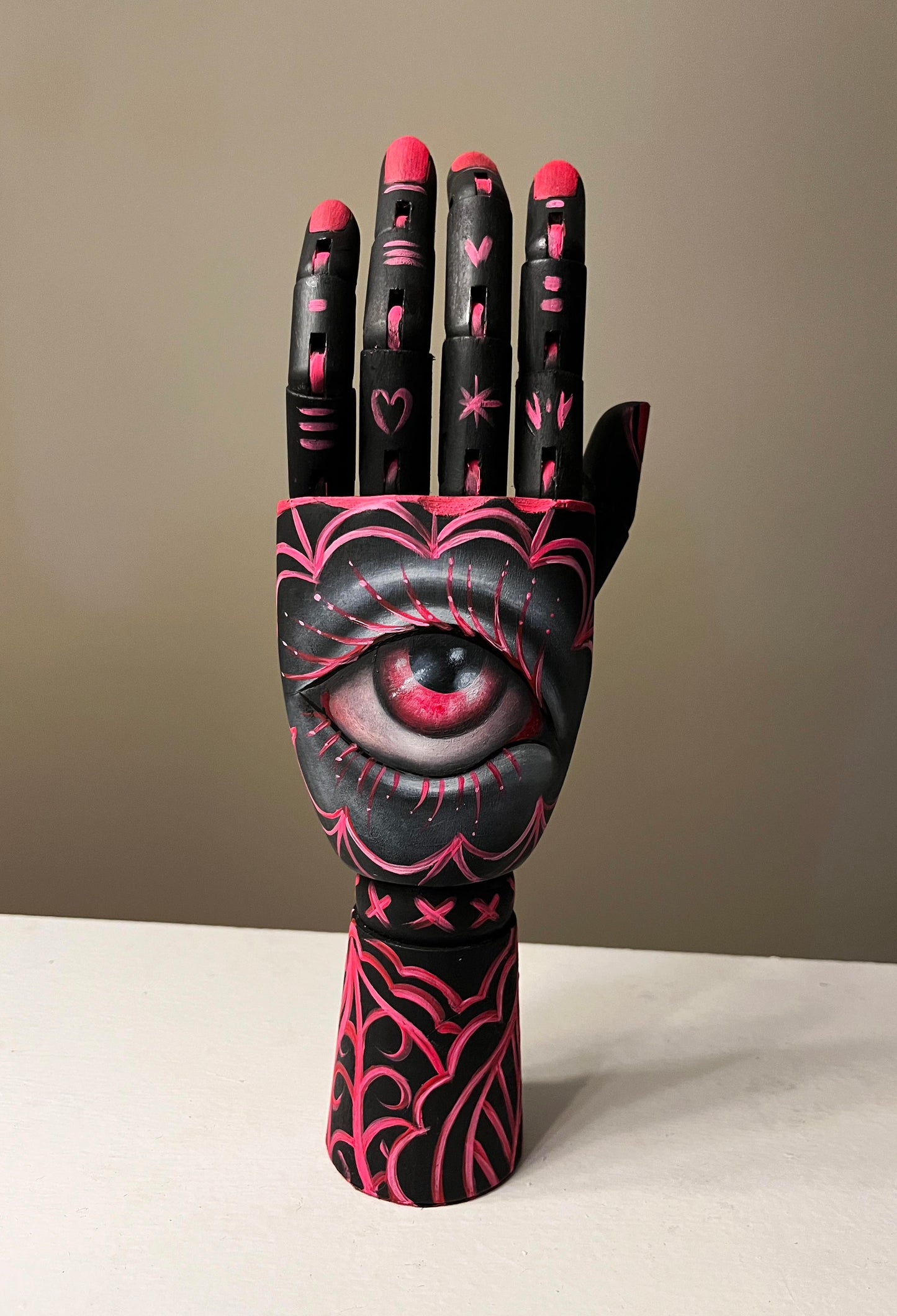 Hand in Pink Painting