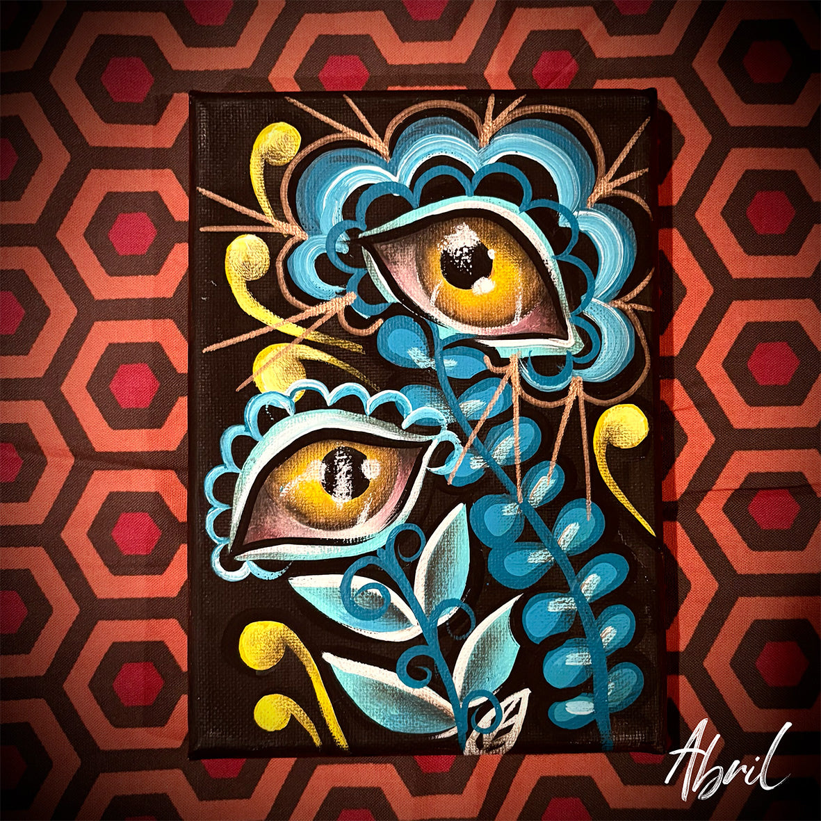 Sacred Watchers Series  - Original Painting  👁️ 5