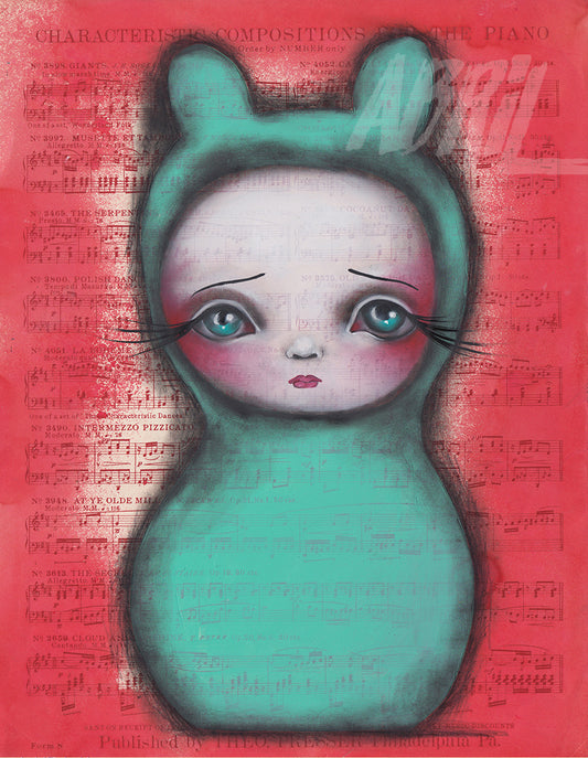 Bunny Girl - 8x10" Signed - Print