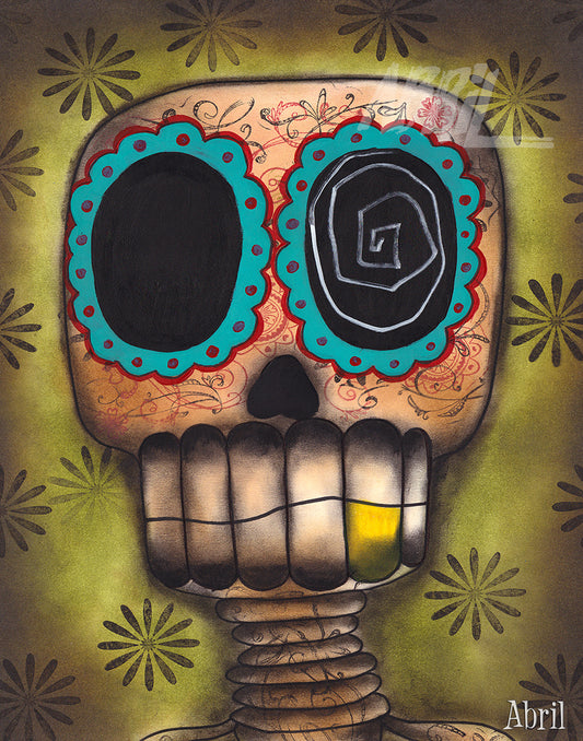 Paco el Feliz Day of the Dead - 8x10" Signed - Print