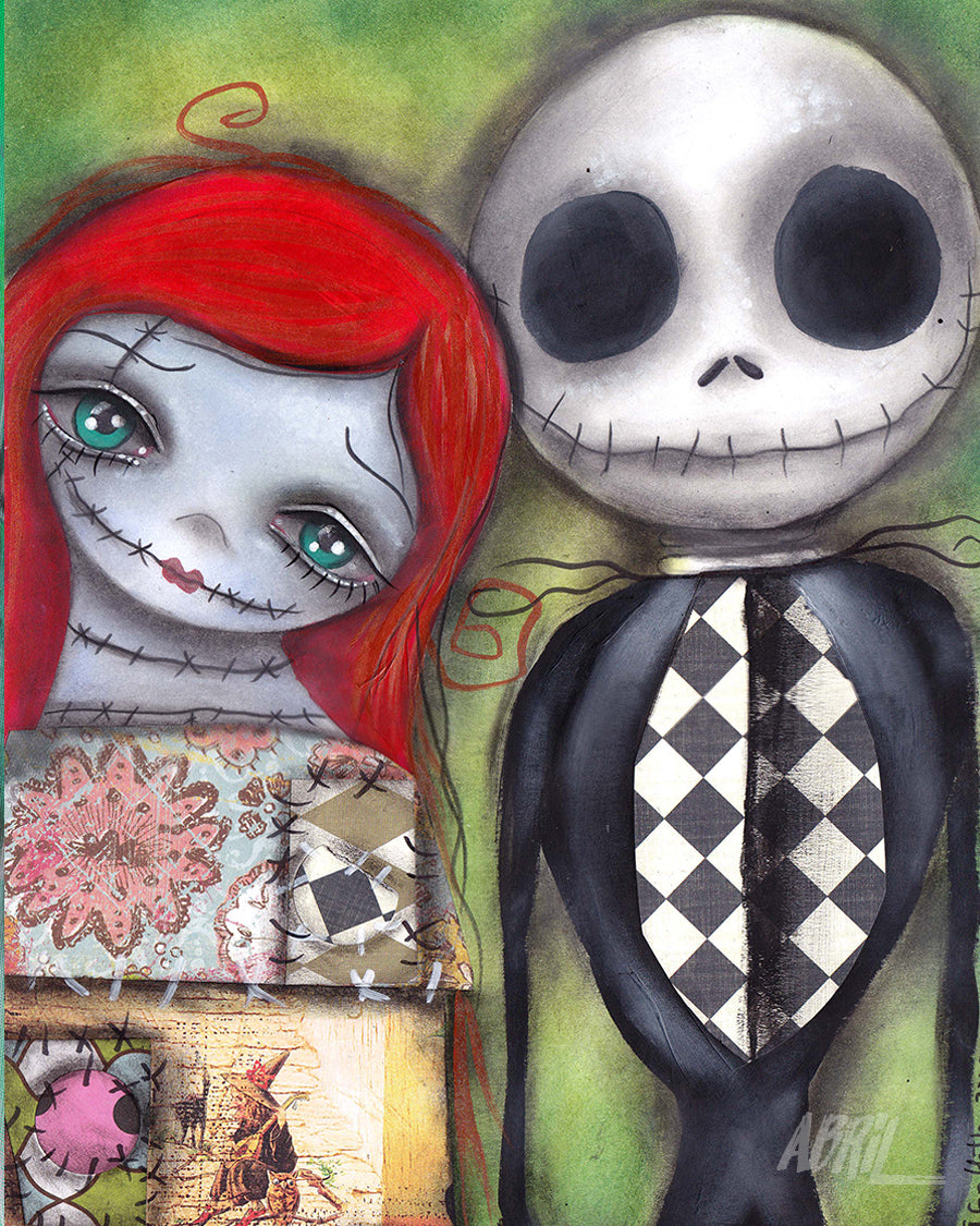Jack and Sally  - 8x10" Signed - Print