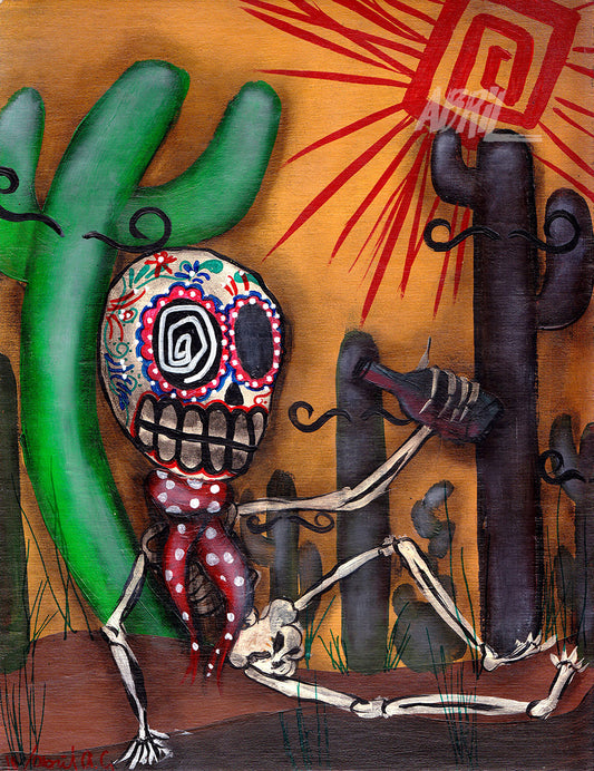 Siesta Day of the Dead - 8x10" Signed - Print