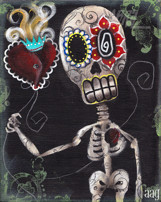 My Sacred Heart Day of the Dead - 8x10" Signed - Print
