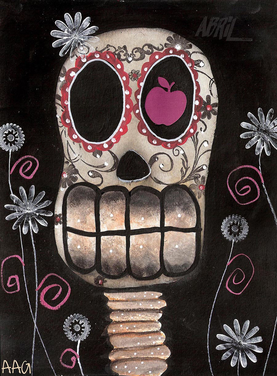Smile you are Dead Day of the Dead - 8x10" Signed - Print