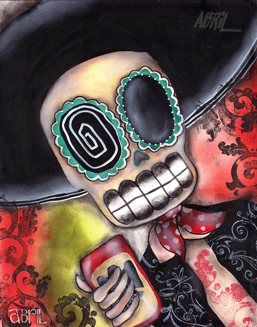 Martin Mariachi Day of the Dead - 8x10" Signed - Print